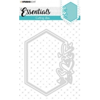 Studio Light Cutting Die hexagon hearts Essentials nr 389