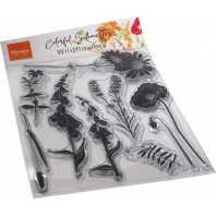 Marianne Design Clearstamps Colorful Silhouette - Wild Flowers