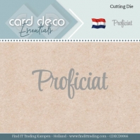 Card Deco Essentials Die - Proficiat