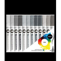 Molotow Aqua Color Brush set Grey