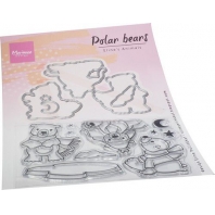 Marianne Design Clear Stamp&Die set Eline's ijsberen
