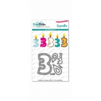 CarlijnDesign Snijmallen Kaarsjes cijfers 3