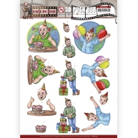 3D Push Out - Yvonne Creations - Back in Time - Party