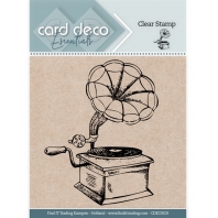 Card Deco - Clear Stamp - Gramaphone