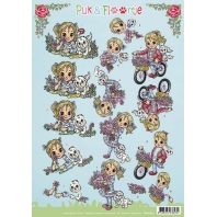 3D Knipvel - Yvonne Creations - Puk & Floortje