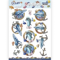 Amy Design - Ocean Wonders - 3 D push Out - Shark