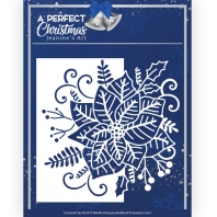 Jeanine's Art - A Perfect Christmas - Snijmal - Poinsettia Flower Edge