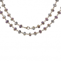 Idea-ology Tim Holtz Assemblage Chain 18 inch Beaded Onyx Iridescent