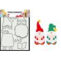 Dutch Doobadoo Card Art Built Up Caroling Gnome