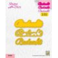 Nellieâ€˜s Choice Shape Die - Dutch text - Bedankt