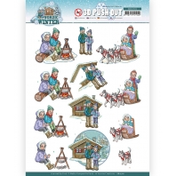 Yvonne Creations - Nordic Winter - 3D Push Out - Cosy Together