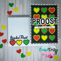 Carlijn - Snijmallen A6 Rechthoek hartjes