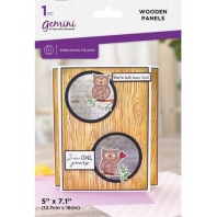Gemini Textured Wooden Panels 2D Embossing Folder