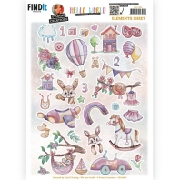 Yvonne Creations - Hello World - 3D Knipvel - Elements B