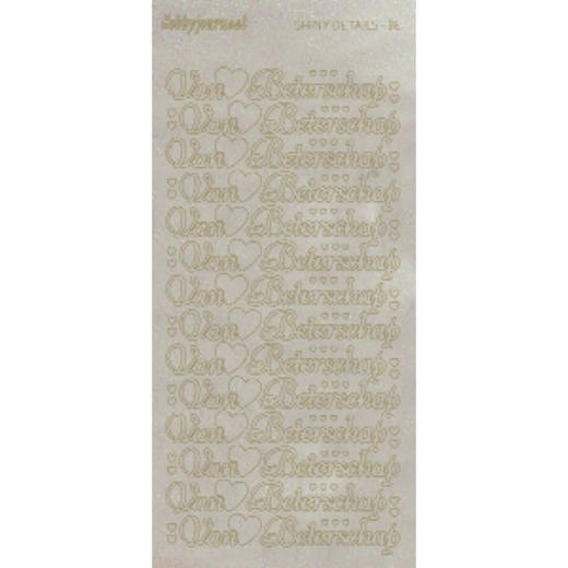 Shiny Details van harte beterschap goud