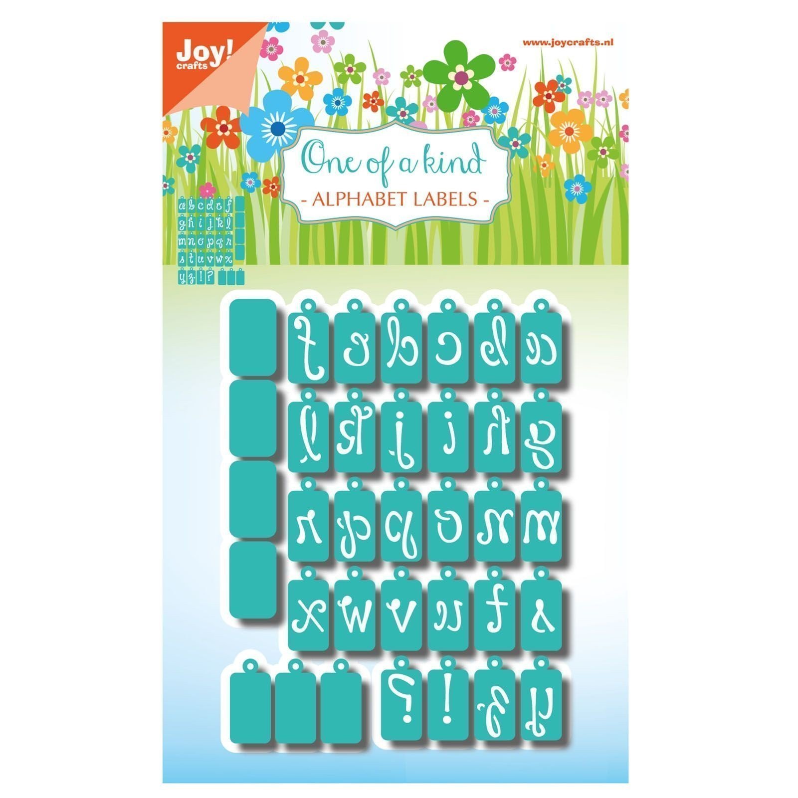 Joy!Crafts snij-embosstencil one of a kind alfabet labels
