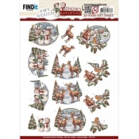 Amy Design - Snowy Christmas - 3D Push Out -  Snowy Snowmen