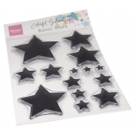 Marianne Design - Clear stamps Colorful silhouette- basic ssterren 