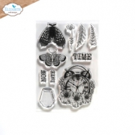 Elizabeth Craft Designs - Art Journal - Clearstamp - Back in Time 304