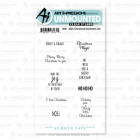 Art Impressions - Mini Christmas Sentiment Set - 4847