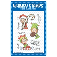 Whimsy  Stamps - Elves on Christmas C1426