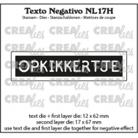 Creaties Texto Negativo Die OPKIKKERTJE