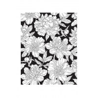 Spellbinders Betterpress Peony Background