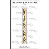 Creaties - Foil  Plate verticaal Beterschap