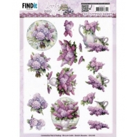 Berrie's Beauties - Lovely Lilacs - 3D Knipvel - Lovely Bouquets