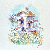 Art Impressions - Honey Bee Set 5925