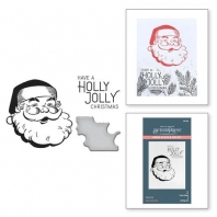 Spellbinders - Betterpress Holly Jolly Santa