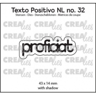 Crealies Texto Positivo Proficiat-NL