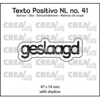 Crealies Texto Positivo Geslaagd-NL