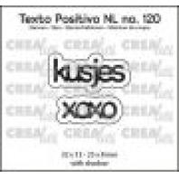 Crealies Texto Positivo Kusjes XOXO-NL