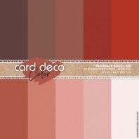 Card Deco Color - Paperpack Solid - Red A4