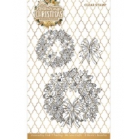 Berrie's Beauties - Glowing Christmas Clearstamp Wreath