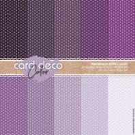 Card Deco Color Paperpack Dots lilac A4