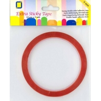 JeJe tape 9mm 10mtr Extra Sticky ( rood )