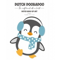 Dutch Doobadoo Hallo Winter - Build up Pinquin A5