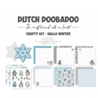 Dutch Doobadoo Hallo Winter Crafty Kit - 21x21cm