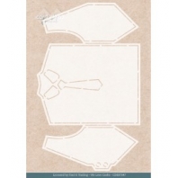 Card Deco Folding Card Stencil - we are men suit