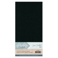 Card deco Essentials - Linnenkarton 4K - Zwart 31 - 10 stuks