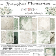 Craft O Clock Basic  Paper Pack 20x20cm Cherished Memories