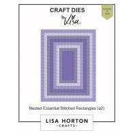 Lisa Horton - Crafts - Nested Essential Stitched Rectangles