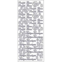 Vrolijk Pasen - Stickervel - Goud