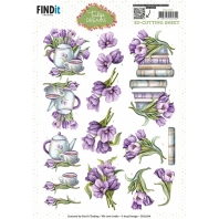  Amy Design - Tulip Dreams - 3D Knipvel - Purple Tulips