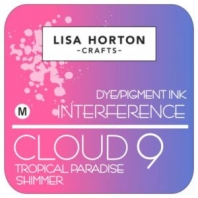 Lisa Horton - Dye/Pigment Ink Interference - Cloud 9 - Tropical Paradise Shimmer