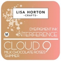Lisa Horton - Dye/Pigment Ink Interference - Cloud 9 - Milk Chocolate Roses Shimmer
