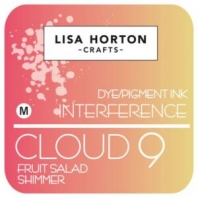 Lisa Horton - Dye/Pigment Ink Interference - Cloud 9 - Fruit Salad Shimmer