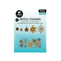 Studio Light - Essentials - Metal Charms - Vintage Gold - Flowers